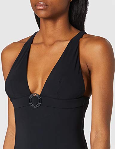 Emporio Armani Swimwear Halter Swimsuit Terre De Soleil Traje de baño de una Pieza, Negro, S para Mujer