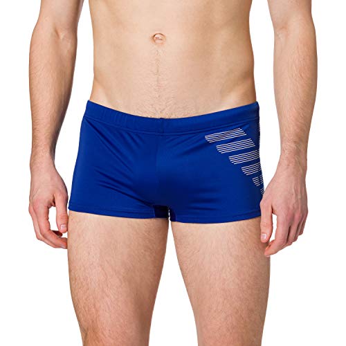 Emporio Armani Swimwear Swimming Trunk Bold Logo Eagle Traje de baño, Black, 54 para Hombre