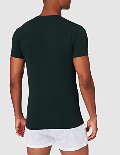 Emporio Armani T-Shirt Megalogo Camiseta, Hombre, Verde (Beetle), S