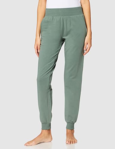 Emporio Armani Underwear Quilted Terry Chaqueta y Pantalón con Cremallera Completa, Mujer, Verde (Laurel), M