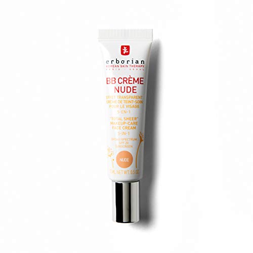 Erborian BB Creme SPF 20 con Ginseng 5-en-1, Nude, 15 ml