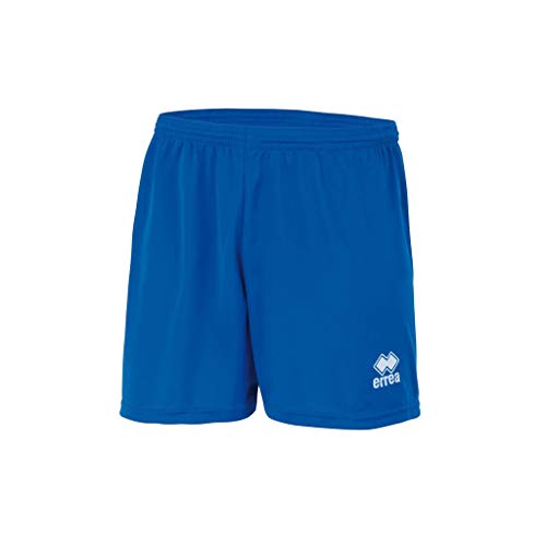 Errea New Skin - Pantalones Cortos Deportivos para niño, Azul, Talla XS