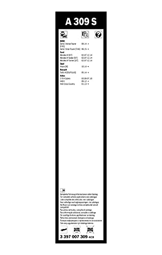 Escobilla limpiaparabrisas Bosch Aerotwin A309S, Longitud: 650mm/475mm – 1 juego para el parabrisas (frontal)