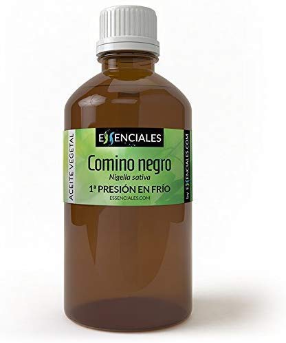 Essenciales - Aceite Vegetal de Comino Negro, 100% Puro y Natural, 30 ml | Aceite Vegetal Nigella Sativa, 1ª Presión Frío