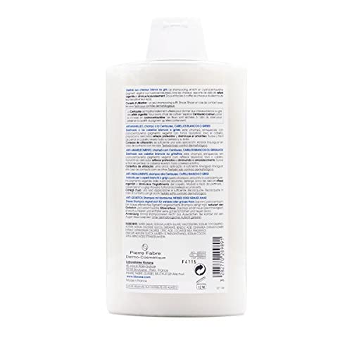 Eucerin Klorane Champú Centaurea Para Cabellos S Y Grises, Blanco, 400 Mililitro