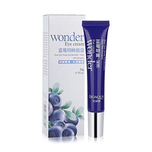 Eye Cream Blueberry Rejuvenecimiento Serum Ojos para Humectación, Círculos Oscuros, Hinchazón, Arrugas, Loción Antienvejecedora para el Cuidado de la Piel