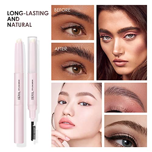 Eyebrow Pencil, Jabón Para Cejas, Tinte De Cejas Semi-Permanente, Gel Fijador De Pestañas De Larga Duración, Impermeable De Larga Duración, Con Cepillo, Para Uso En El Hogar