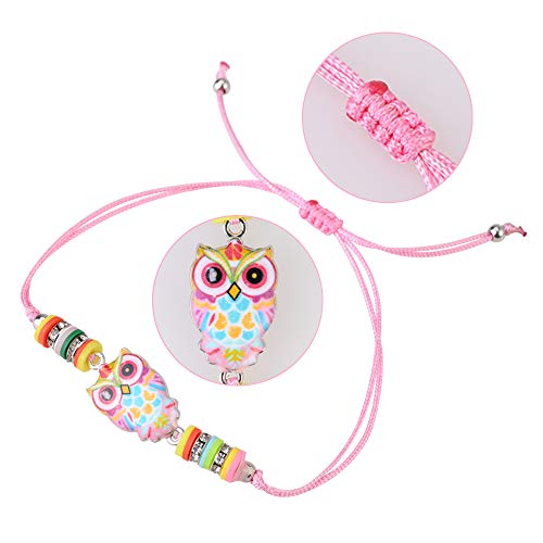 Faburo 15 Piezas Pulsera Amistad Pulsera Niña, Niña Pulsera Unicornio Trenzada Brazalete Joyería Niña Amistad Pulsera de Animales para Niña Regalo de Cumpleaños de Fiesta