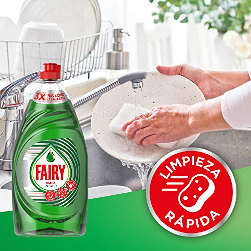 Fairy Ultra Lavavajillas Líquido a Mano con LiftAction, 4 L (10 x 400 ml), Máximo Poder Antigrasa, Mega Pack