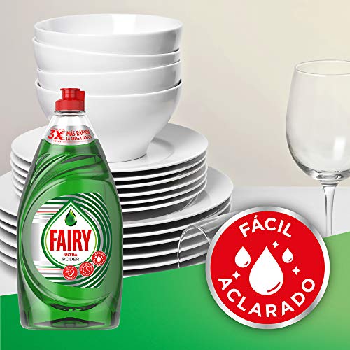 Fairy Ultra Lavavajillas Líquido a Mano con LiftAction, 4 L (10 x 400 ml), Máximo Poder Antigrasa, Mega Pack