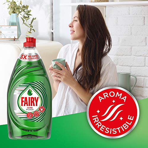 Fairy Ultra Lavavajillas Líquido a Mano con LiftAction, 4 L (10 x 400 ml), Máximo Poder Antigrasa, Mega Pack