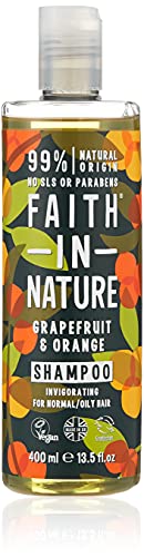 Faith in Nature Pomelo y Naranja Champú Champú Tonificante para Cabello Normal y Graso - 400 ml