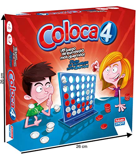 Falomir - Coloca 4 Juego de Mesa, Multicolor (646469)