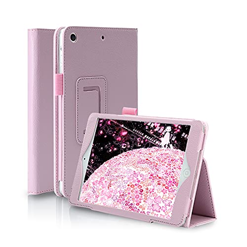 FANSONG Funda iPad Mini con Portalápices Funda iPad Mini 2 Protectora Piel PU Magnetica con Función de Soporte y Auto-Sueño/Estela iPad Mini 3