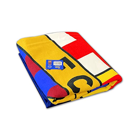 FC Barcelona FCB134BT Toalla, Juventud Unisex, Azulgrana, 70 X 140 Cm