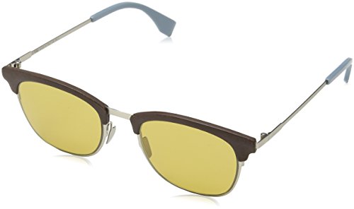 FENDI FF 0228/S 70 4ES Gafas de Sol, Marrón (Silv Brown/Brown), 50 para Hombre