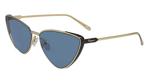 FERRAGAMO SF 206 S 703 - Gafas de sol, color dorado y marrón