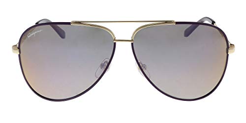 Ferragamo SF131S Gafas de Sol, Morado (Violeta), 60.0 Unisex Adulto