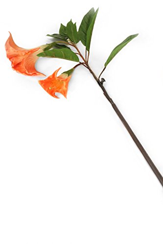 Floral Elegance F080OL - Trompeta, ángel Artificial, 108 cm , Color Naranja