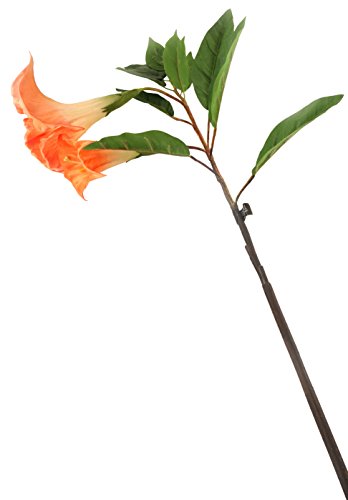 Floral Elegance F080OL - Trompeta, ángel Artificial, 108 cm , Color Naranja