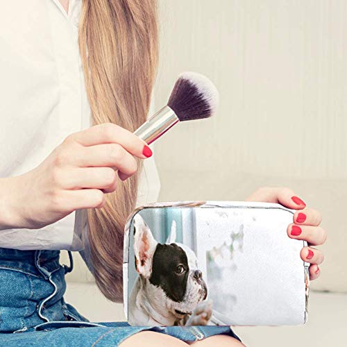 French Bulldog - Bolsa de cosméticos para viajes, portátil, para niñas, mujeres