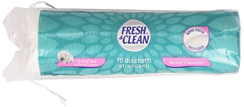 Fresh & Clean – Discos desmaquillantes, suaves y resistentes – 70 unidades