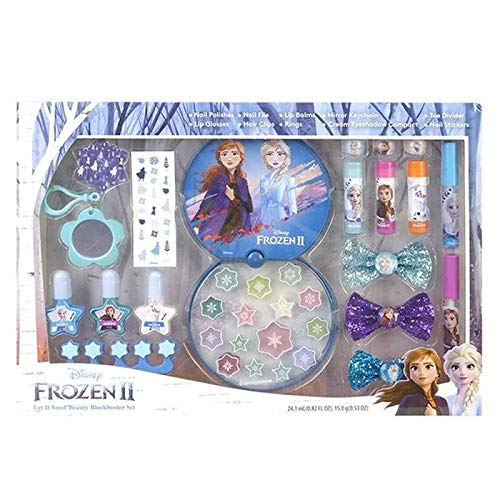 Frozen II Beauty Blockbuster Set - Set de Maquillaje para Niñas - Maquillaje Frozen - Neceser Maquillaje y Selección de Productos Seguros en una Caja Fashion