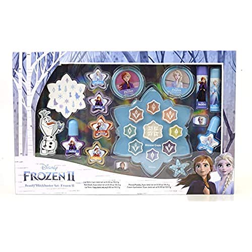 Frozen II Beauty Blockbuster Set - Set de Maquillaje para Niñas - Maquillaje Frozen - Neceser Maquillaje y Selección de Productos Seguros en una Caja Fashion