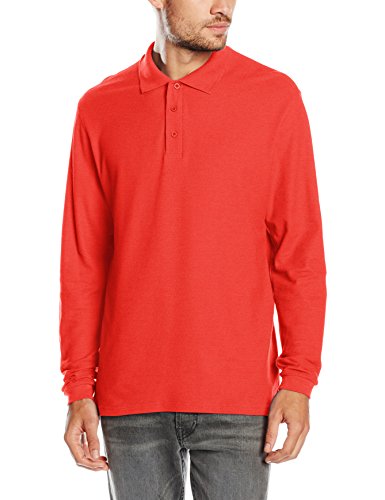 Fruit of the Loom SS035M, Polo para Hombre, Rojo (Red), Large