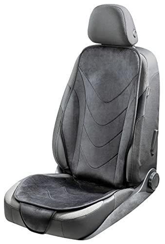 Funda de asiento de coche WALSER Air Flow, funda de asiento ergonómica, protección lumbar, funda de asiento universal para coches, color: negro 13983