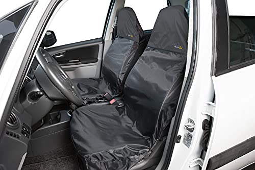 Funda protectora para el taller - Funda para el taller - Funda para el asiento exterior - Funda para el asiento del coche en negro - WALSER 12132