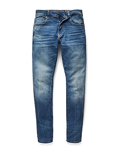 G-STAR RAW, hombres Jeans Revend Skinny , Multicolor (medium indigo aged 8968-6028), 31W / 32L