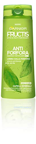 Garnier Fructis Champú anticaspa 2 en 1 para cabello con piritiona de zinc y té verde, sin parabenos, 250 ml - 2 piezas