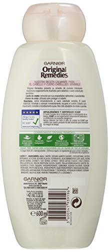 Garnier Original Remedies Delicatesse de Avena champú cuero cabelludo sensible, 600 ml