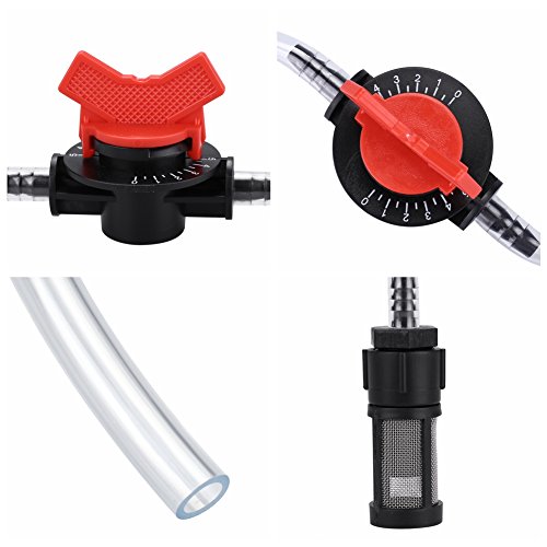 Garsent Inyectores de Fertilizante Venturi de riego, Kit de Dispositivo de riego de jardín Inyector de Fertilizante G3 / 4 + Interruptor + Filtro + Tubo de Agua