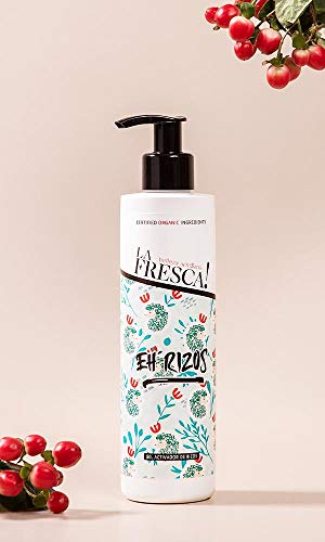 Gel fijador térmico Eh Rizos aporta brillo y movimiento. Con extractos ecológicos, naturales y veganos. - 250 ml.