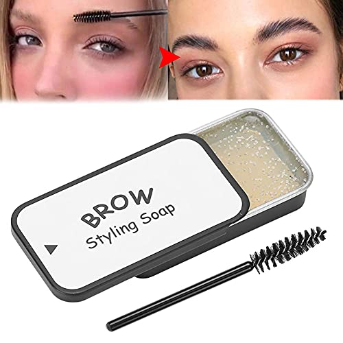 Gel para peinar las cejas de 20 g con pincel, gel moldeador de cejas de larga duración con extracto natural de plantas, gel fijador de cejas