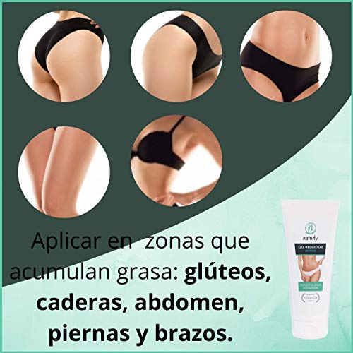 Gel Reductor Activo. Gel adelgazante Reductor potente, que Reafirma y Tonifica la Piel. Reduce la grasa localizada. Efecto quemagrasas potente para adelgazar. 200 ml