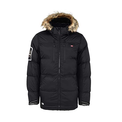 Geographical Norway danone Men 001 Chaqueta de Invierno (Negro, L)