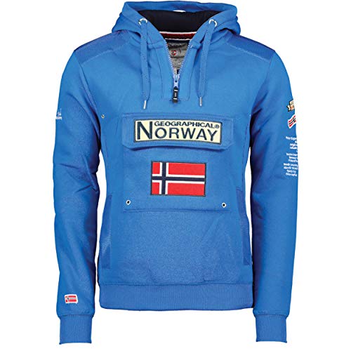 Geographical Norway - Sudadera DE Hombre GYMCLASS Azul ELÉCTRICO XL