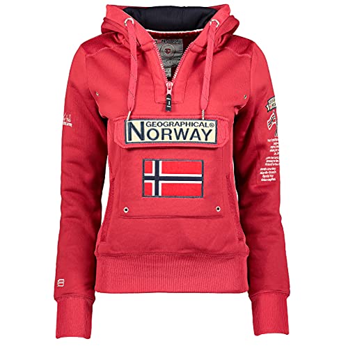 Geographical Norway - Sudadera DE Mujer GYMCLASS Rosa Llamativo L