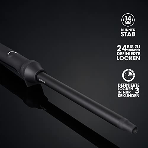 ghd curve thin - Rizador de pelo profesional fino para crear rizos muy definidos, tecnología con calentador PTC 185º, color negro