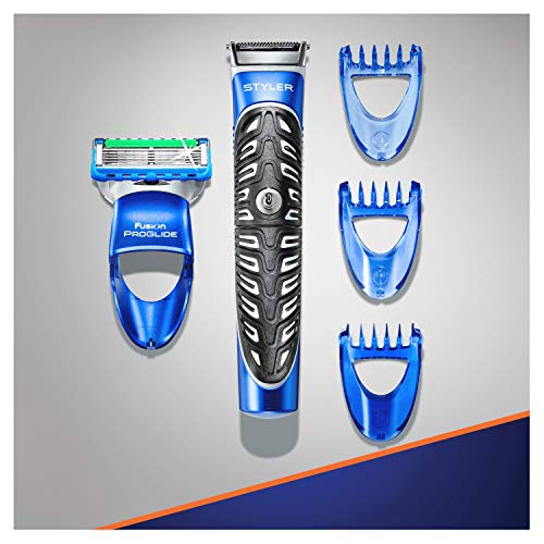 Gillette Fusion ProGlide Styler - Maquinilla de afeitar para hombre, color negro