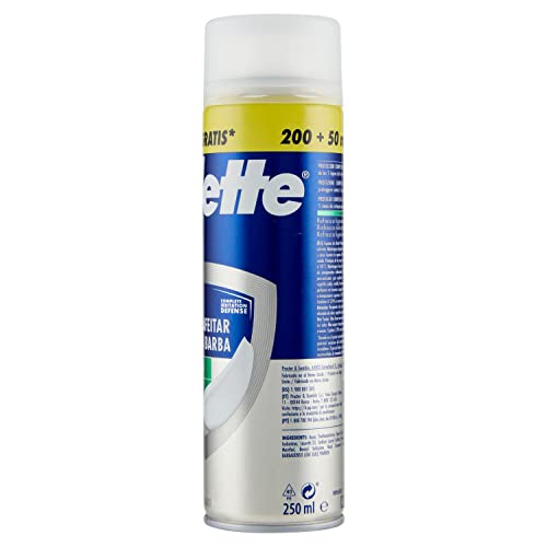 Gillette Series Espuma de Afeitar Calmante Con Aloe Vera, Para Piel Sensible, Protección Total Ante La Irritación, Ayuda A Proteger Contra Cortes, Ardor, Escozor, Enrojecimiento Y Tirantez, 250ml