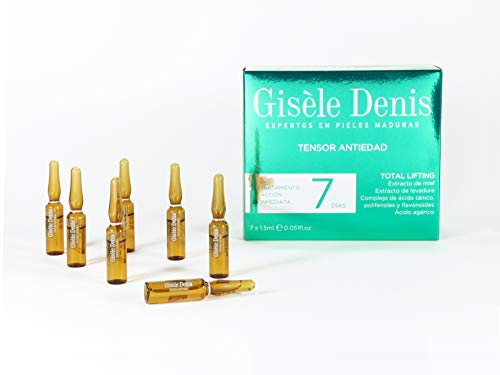 GISÈLE DENIS - Pack Ampollas Faciales Total Lifting, Antiedad, Efecto Tensor, Hidratantes, Cuidado Facial, 14 x 1´5 ml