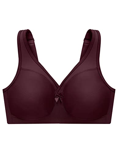 Glamorise MagicLift Active Support Bra Wirefree #1005 Sujetador, Vino, 115C para Mujer