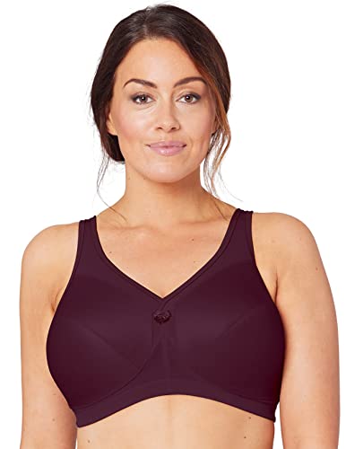 Glamorise MagicLift Active Support Bra Wirefree #1005 Sujetador, Vino, 115C para Mujer