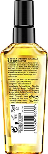 Gliss - Aceite Tratamiento Sublimador Oil Elixir – Todo tipo de pelo - 6uds de 75ml (450ml) - Nutrición, suavidad y brillo – Embellece el cabello sin engrasar