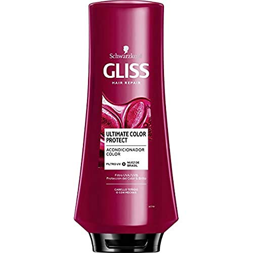 GLISS - Acondicionador Ultimate Color, 370 ml, para cabello teñido o con mechas, Gama protectora color