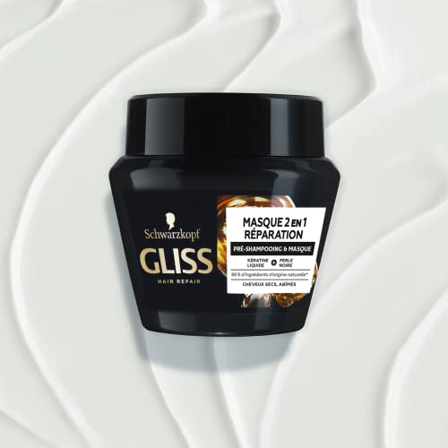 Gliss - Mascarilla Ultimate Repair, 300 ml, para cabello muy dañado, Gama ultra reparación